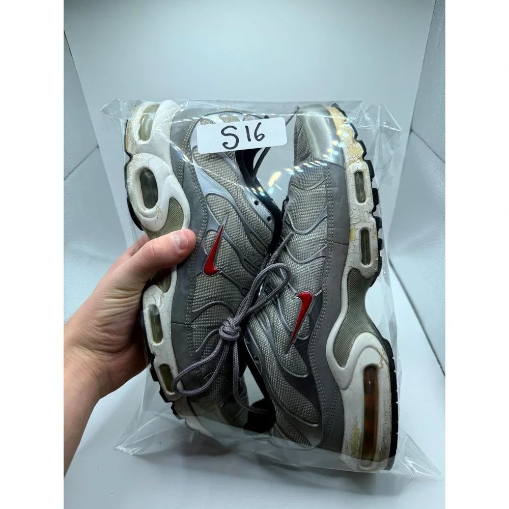 Nike Air Max Plus QS‎ 903827-001 Mens 11.5 Running Shoes Silver Bullet Sneaker